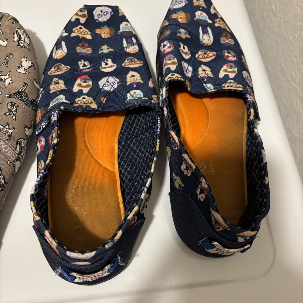 BOBS from Skechers 3 pairs of Dog Patterned Flats